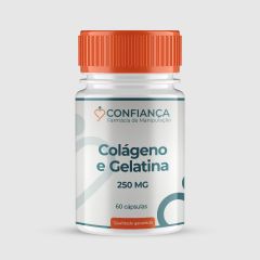 COLÁGENO E GELATINA 250MG - 60 CÁPSULAS